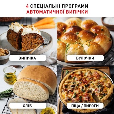 Мультиварка Tefal Multicook&Bake IH, 1500Вт, чаша-5л, електронне керув., метал/пластик, чорний (RK908A34)