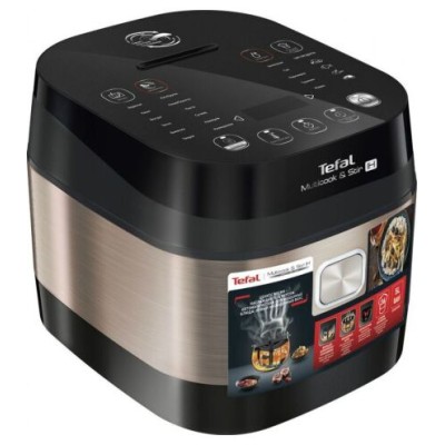 Мультиварка Tefal MultiCook&Stir, 1200Вт, чаша-5л, електронне керув., пластик, чорно-бронзовий (RK905A34) Мультиварка Tefal MultiCook&Stir, 1200Вт, чаша-5л, електронне керув., пластик, чорно-бронзовий (RK905A34)