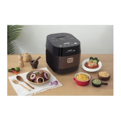 Мультиварка Tefal MultiCook&Stir, 1200Вт, чаша-5л, електронне керув., пластик, чорно-бронзовий (RK905A34) Мультиварка Tefal MultiCook&Stir, 1200Вт, чаша-5л, електронне керув., пластик, чорно-бронзовий (RK905A34)