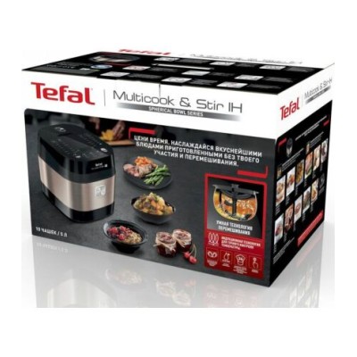 Мультиварка Tefal MultiCook&Stir, 1200Вт, чаша-5л, електронне керув., пластик, чорно-бронзовий (RK905A34) Мультиварка Tefal MultiCook&Stir, 1200Вт, чаша-5л, електронне керув., пластик, чорно-бронзовий (RK905A34)