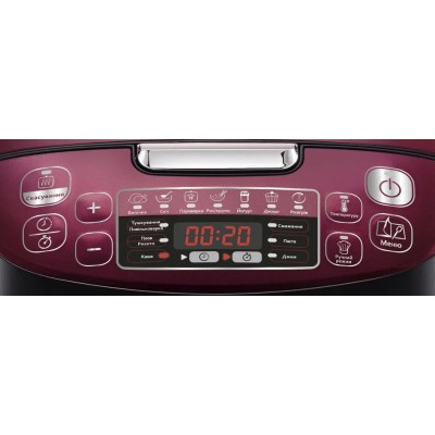 Мультиварка Tefal Spherical, 750Вт, чаша-4л, електронне керув., пластик, чорно-бордовий (RK740532)