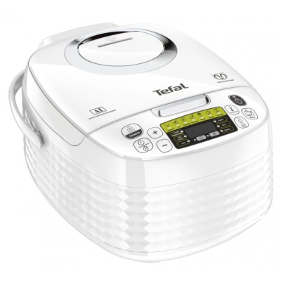 Мультиварка Tefal Spherical, 750Вт, чаша-5л, електронне керув., пластик, білий (RK745134)