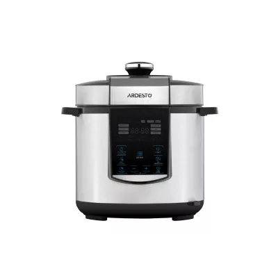Мультиварка-скороварка Ardesto, 900Вт, чаша-6л, електронне керув., книга рецептів, метал/пластик, сірий (MPC-P226)