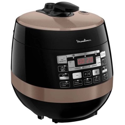 Мультиварка-скороварка Moulinex Quickchef, 1000Вт, чаша-5л, сенсорне керув., пластик, чорний (CE430A34)