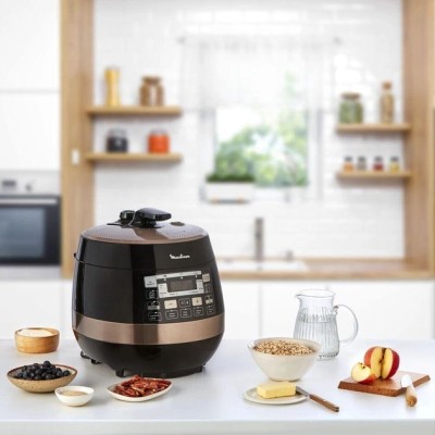 Мультиварка-скороварка Moulinex Quickchef, 1000Вт, чаша-5л, сенсорне керув., пластик, чорний (CE430A34)