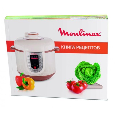 Мультиварка-скороварка Moulinex, 1000Вт, чаша-5л, сенсорне керув., метал/пластик, білий (CE501134)