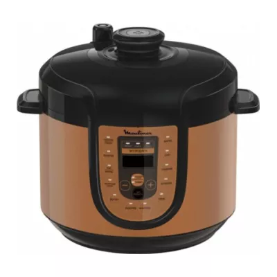 Мультиварка-скороварка Moulinex, 1000Вт, чаша-5л, сенсорне керув., метал/пластик, бронзово-чорний (CE5A0F34)