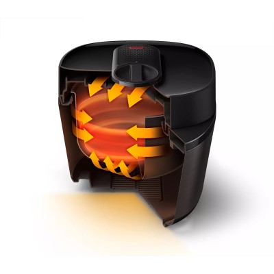 Мультиварка-скороварка Philips All-in-One Cooker, 1000Вт, чаша-5л, електронне керув., пластик, чорний (HD2151/40)