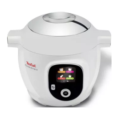 Мультиварка-скороварка Tefal Cook4Me +, 1600Вт, чаша-6л, електронне керув., пластик, білий (CY851130)