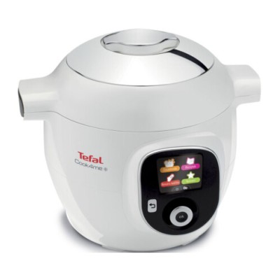 Мультиварка-скороварка Tefal Cook4Me +, 1600Вт, чаша-6л, електронне керув., пластик, білий (CY851130)