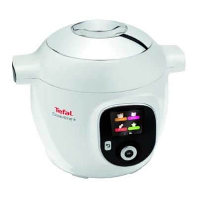 Мультиварка-скороварка Tefal Cook4Me +, 1600Вт, чаша-6л, електронне керув., пластик, білий (CY851130)