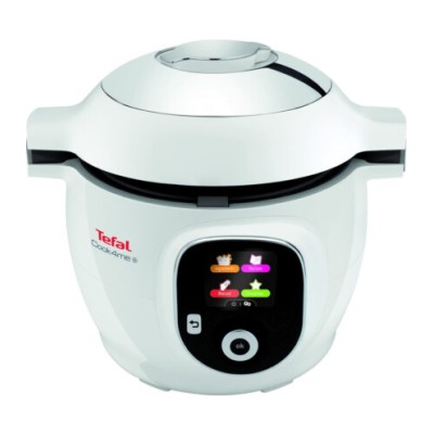 Мультиварка-скороварка Tefal Cook4Me +, 1600Вт, чаша-6л, електронне керув., пластик, білий (CY851130)