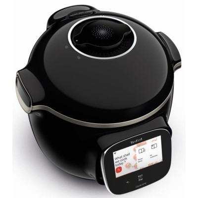 Мультиварка-скороварка Tefal Cook4me Touch, 1600Вт, чаша-6л, сенсорне керув., 13 програм, метал/пластик, чорний (CY912830)