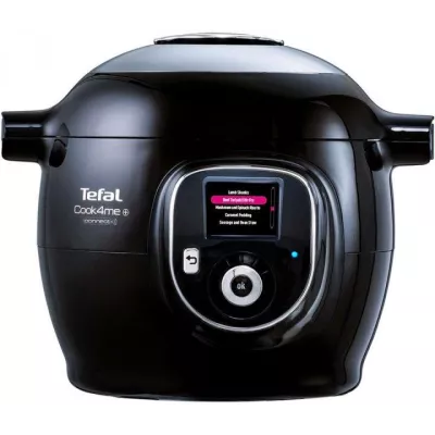 Мультиварка-скороварка Tefal Cook4me+ Connect, 1600Вт, чаша-6л, електронне керув., пластик, чорний (CY855830)