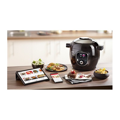Мультиварка-скороварка Tefal Cook4me+ Connect, 1600Вт, чаша-6л, електронне керув., пластик, чорний (CY855830) Мультиварка-скороварка Tefal Cook4me+ Connect, 1600Вт, чаша-6л, електронне керув., пластик, чорний (CY855830)