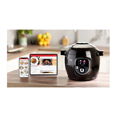 Мультиварка-скороварка Tefal Cook4me+ Connect, 1600Вт, чаша-6л, електронне керув., пластик, чорний (CY855830) Мультиварка-скороварка Tefal Cook4me+ Connect, 1600Вт, чаша-6л, електронне керув., пластик, чорний (CY855830)
