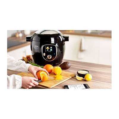 Мультиварка-скороварка Tefal Cook4me+ Connect, 1600Вт, чаша-6л, електронне керув., пластик, чорний (CY855830) Мультиварка-скороварка Tefal Cook4me+ Connect, 1600Вт, чаша-6л, електронне керув., пластик, чорний (CY855830)