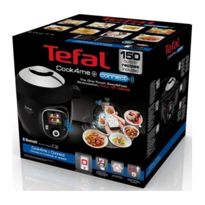 Мультиварка-скороварка Tefal Cook4me+ Connect, 1600Вт, чаша-6л, електронне керув., пластик, чорний (CY855830) Мультиварка-скороварка Tefal Cook4me+ Connect, 1600Вт, чаша-6л, електронне керув., пластик, чорний (CY855830)