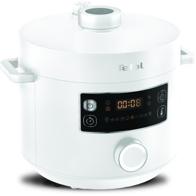Мультиварка-скороварка Tefal Turbo Cuisine , 1000Вт, чаша-4.8л, механічне керув., пластик, білий (CY754130)
