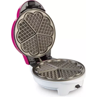 Мультимейкер Gorenje 700Вт, вафельниця, 2 пластини, тефлон, корпус-пластик, рожевий (WCM702PW)