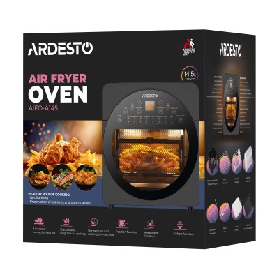 Мультипіч Ardesto, 1700Вт, об'єм-14.5л, сенсорне керування, 50-220°C, нержав.сталь/пластик, сіро-чорний (AIFO-A145) Мультипіч Ardesto, 1700Вт, об'єм-14.5л, сенсорне керування, 50-220°C, нержав.сталь/пластик, сіро-чорний (AIFO-A145)