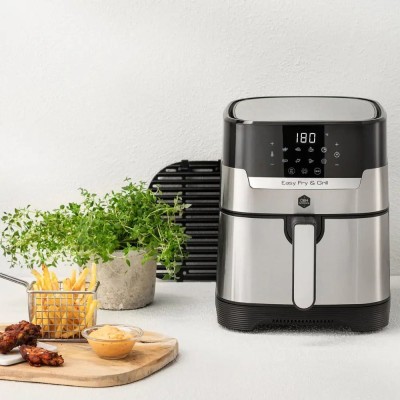 Мультипіч OBH Nordica EasyFry&Grill, 1550Вт, чаша-4.2л, сенсорне керув., від 40°C до 200°C, пластик, чорно-сірий (AG505DS0) Мультипіч OBH Nordica EasyFry&Grill, 1550Вт, чаша-4.2л, сенсорне керув., від 40°C до 200°C, пластик, чорно-сірий (AG505DS0)