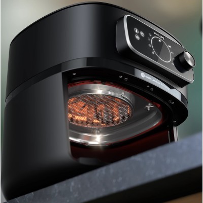 Мультипіч Philips Ovi Combi Connected, 2200Вт, чаша-8.3л, механічне керув., 22 авто. програм, пластик, чорний (HD9876/90) Мультипіч Philips Ovi Combi Connected, 2200Вт, чаша-8.3л, механічне керув., 22 авто. програм, пластик, чорний (HD9876/90)