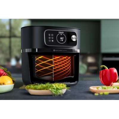 Мультипіч Philips Ovi Combi Connected, 2200Вт, чаша-8.3л, механічне керув., 22 авто. програм, пластик, чорний (HD9876/90) Мультипіч Philips Ovi Combi Connected, 2200Вт, чаша-8.3л, механічне керув., 22 авто. програм, пластик, чорний (HD9876/90)