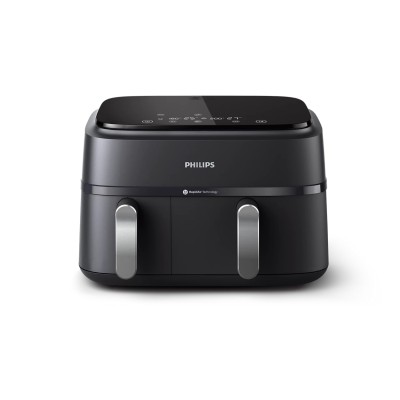 Мультипіч Philips Ovi Dual Series 3000 2750Вт, чаша-6+3л, сенсорне управл., 2 контейнера,8 авто. Програм, пластик, чорний (NA351