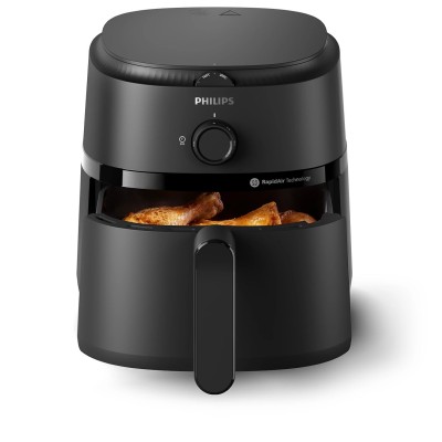 Мультипіч Philips Ovi L, 1500Вт, чаша-4.2л, механічне керування, 12 авто. програм, пластик, чорний (NA120/00)
