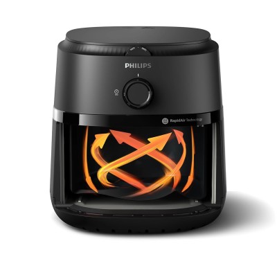 Мультипіч Philips Ovi L, 1500Вт, чаша-4.2л, механічне керування, 12 авто. програм, пластик, чорний (NA120/00)