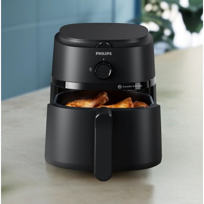 Мультипіч Philips Ovi L, 1500Вт, чаша-4.2л, механічне керування, 12 авто. програм, пластик, чорний (NA120/00)