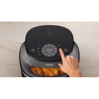 Мультипіч Philips Ovi XL Series 3000, 1700Вт, чаша-6.2л, сенсорне управл., 12 авто. програм, пластик, чорний (NA331/00)