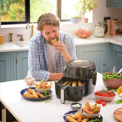Мультипіч Russell Hobbs SatisFry Air Medium, 1350Вт, чаша-4л, сенсорне керув., алюміній/пластик,чорно-сірий (27160-56) Мультипіч Russell Hobbs SatisFry Air Medium, 1350Вт, чаша-4л, сенсорне керув., алюміній/пластик,чорно-сірий (27160-56)
