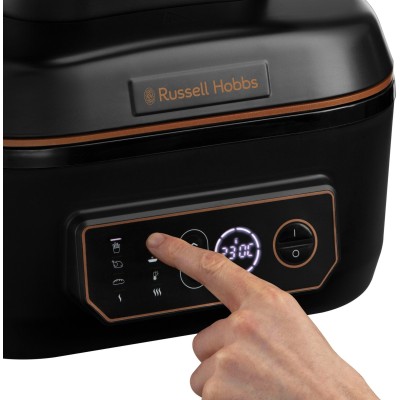 Мультипіч Russell Hobbs SatisFry Air&Grill, 1745Вт, чаша-5.5л, сенсорне керув., алюміній/пластик,чорно-помаранчевий (26520-56) Мультипіч Russell Hobbs SatisFry Air&Grill, 1745Вт, чаша-5.5л, сенсорне керув., алюміній/пластик,чорно-помаранчевий (26520-56)