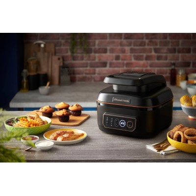 Мультипіч Russell Hobbs SatisFry Air&Grill, 1745Вт, чаша-5.5л, сенсорне керув., алюміній/пластик,чорно-помаранчевий (26520-56) Мультипіч Russell Hobbs SatisFry Air&Grill, 1745Вт, чаша-5.5л, сенсорне керув., алюміній/пластик,чорно-помаранчевий (26520-56)