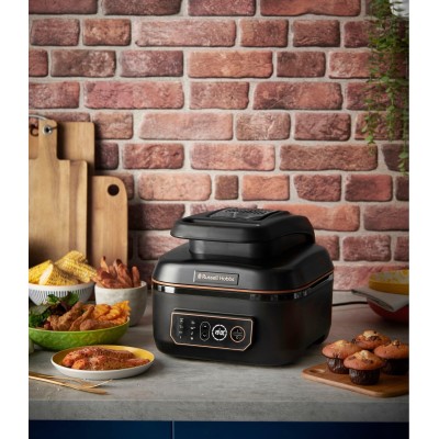 Мультипіч Russell Hobbs SatisFry Air&Grill, 1745Вт, чаша-5.5л, сенсорне керув., алюміній/пластик,чорно-помаранчевий (26520-56) Мультипіч Russell Hobbs SatisFry Air&Grill, 1745Вт, чаша-5.5л, сенсорне керув., алюміній/пластик,чорно-помаранчевий (26520-56)