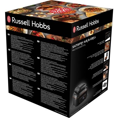 Мультипіч Russell Hobbs SatisFry Air&Grill, 1745Вт, чаша-5.5л, сенсорне керув., алюміній/пластик,чорно-помаранчевий (26520-56) Мультипіч Russell Hobbs SatisFry Air&Grill, 1745Вт, чаша-5.5л, сенсорне керув., алюміній/пластик,чорно-помаранчевий (26520-56)