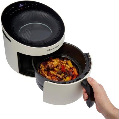 Мультипіч Russell Hobbs Satisfry Panoramic- 1500Вт, чаша-5л, сенсорне управл., 10 авто. програм, пластик/скло, кремовий (27421-5 Мультипіч Russell Hobbs Satisfry Panoramic- 1500Вт, чаша-5л, сенсорне управл., 10 авто. програм, пластик/скло, кремовий (27421-5