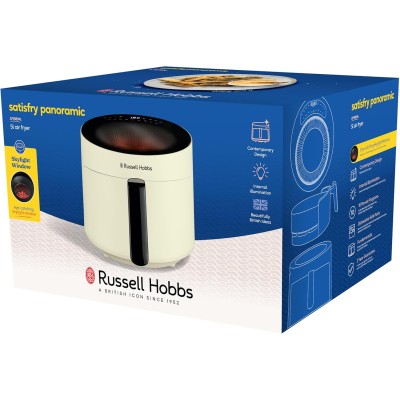 Мультипіч Russell Hobbs Satisfry Panoramic- 1500Вт, чаша-5л, сенсорне управл., 10 авто. програм, пластик/скло, кремовий (27421-5 Мультипіч Russell Hobbs Satisfry Panoramic- 1500Вт, чаша-5л, сенсорне управл., 10 авто. програм, пластик/скло, кремовий (27421-5