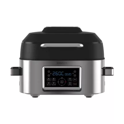 Мультипіч Sencor Vita, 1660Вт, чаша-6л, сенсорне керув., 40-265°C, 7 програм, метал/пластик, сіро-чорний (SBG8900SS)