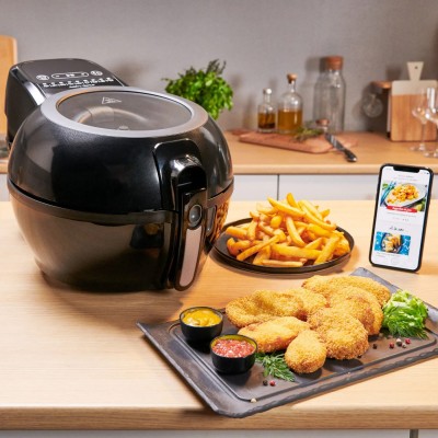 Мультипіч Tefal ActiFry Genius, 1350Вт, чаша-1,2л, сенсорне керув., підкл. до смартфону, авто перемішування, пластик, чорний (FZ Мультипіч Tefal ActiFry Genius, 1350Вт, чаша-1,2л, сенсорне керув., підкл. до смартфону, авто перемішування, пластик, чорний (FZ