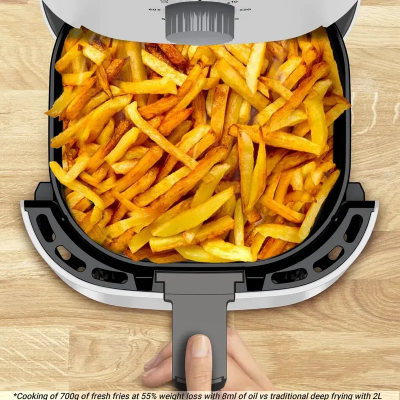 Мультипіч Tefal Easy Fry Essential, 1430Вт, чаша-3.5л, механічне керув., пластик, білий (EY130A10)