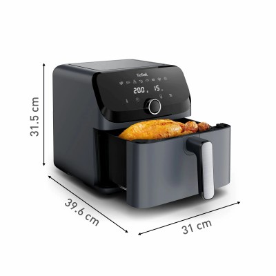 Мультипіч Tefal Easy Fry Mega, 1700Вт, чаша-7.5л, сенсорне керув., 8 програм, пластик, темно-сірий (EY855BE0) Мультипіч Tefal Easy Fry Mega, 1700Вт, чаша-7.5л, сенсорне керув., 8 програм, пластик, темно-сірий (EY855BE0)