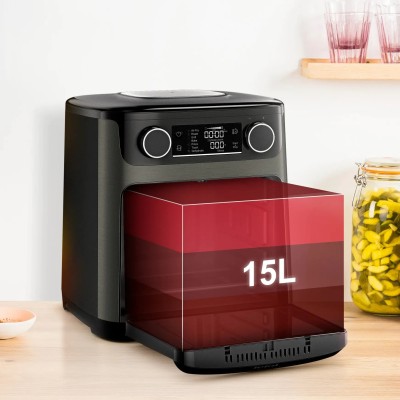 Мультипіч Tefal Easy Fry Multifunctional, 1800Вт, механічне керув., 9 програм, пластик, чорний (FW5558E0)