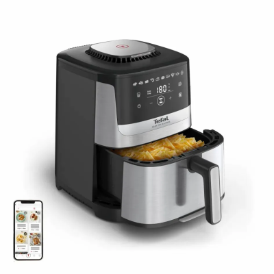 Мультипіч Tefal Easy Fry Silence, 1670Вт, чаша-5л, сенсорне керув., 10 програм, пластик, нерж. сталь-чорний (EY552DE0) Мультипіч Tefal Easy Fry Silence, 1670Вт, чаша-5л, сенсорне керув., 10 програм, пластик, нерж. сталь-чорний (EY552DE0)