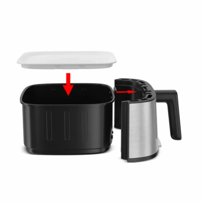 Мультипіч Tefal Easy Fry Silence, 1670Вт, чаша-5л, сенсорне керув., 10 програм, пластик, нерж. сталь-чорний (EY552DE0) Мультипіч Tefal Easy Fry Silence, 1670Вт, чаша-5л, сенсорне керув., 10 програм, пластик, нерж. сталь-чорний (EY552DE0)