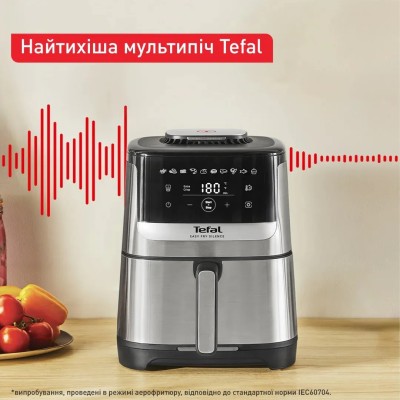 Мультипіч Tefal Easy Fry Silence, 1670Вт, чаша-5л, сенсорне керув., 10 програм, пластик, нерж. сталь-чорний (EY552DE0) Мультипіч Tefal Easy Fry Silence, 1670Вт, чаша-5л, сенсорне керув., 10 програм, пластик, нерж. сталь-чорний (EY552DE0)