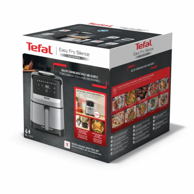 Мультипіч Tefal Easy Fry Silence, 1670Вт, чаша-5л, сенсорне керув., 10 програм, пластик, нерж. сталь-чорний (EY552DE0) Мультипіч Tefal Easy Fry Silence, 1670Вт, чаша-5л, сенсорне керув., 10 програм, пластик, нерж. сталь-чорний (EY552DE0)