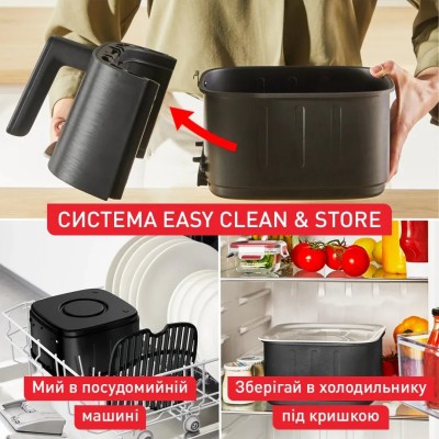 Мультипіч Tefal Easy Fry Silence, 1670Вт, чаша-5л, сенсорне керув., 10 програм, пластик, чорний (EY5528E0) Мультипіч Tefal Easy Fry Silence, 1670Вт, чаша-5л, сенсорне керув., 10 програм, пластик, чорний (EY5528E0)